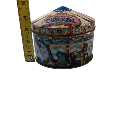 Vintage 1996 Hershey Park Carousel Collectible Tin, Hometown Series Cannister 13 - Picture 9 of 10